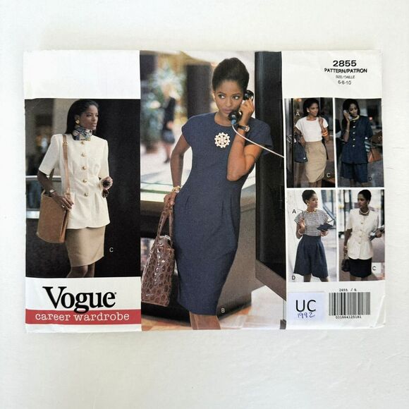 VTG VOGUE 2855 CAREER WARDROBE SUIT SEWING PATTERN  6-8-10 - UNCUT - Picture 1 of 2